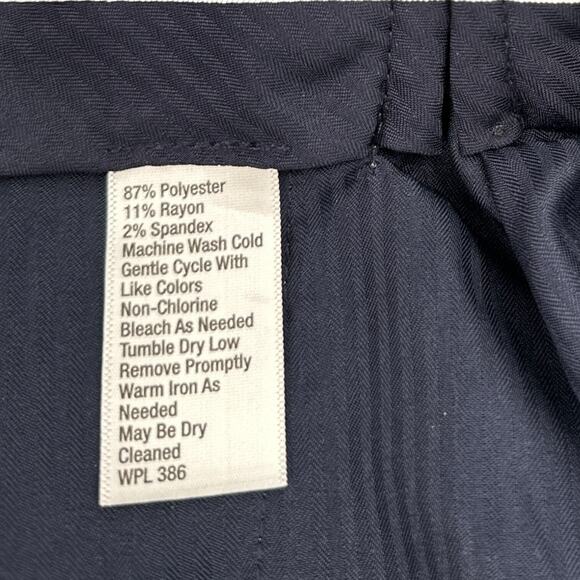 Saddlebred Gray Belt Loops Flat Front‎ Classic Performance Dress Pant 36 X 29 - Picture 4 of 7